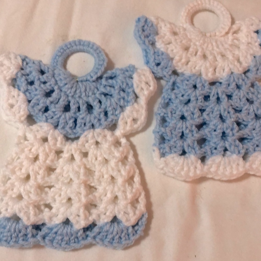 Hand Crochet Angel Potholders.